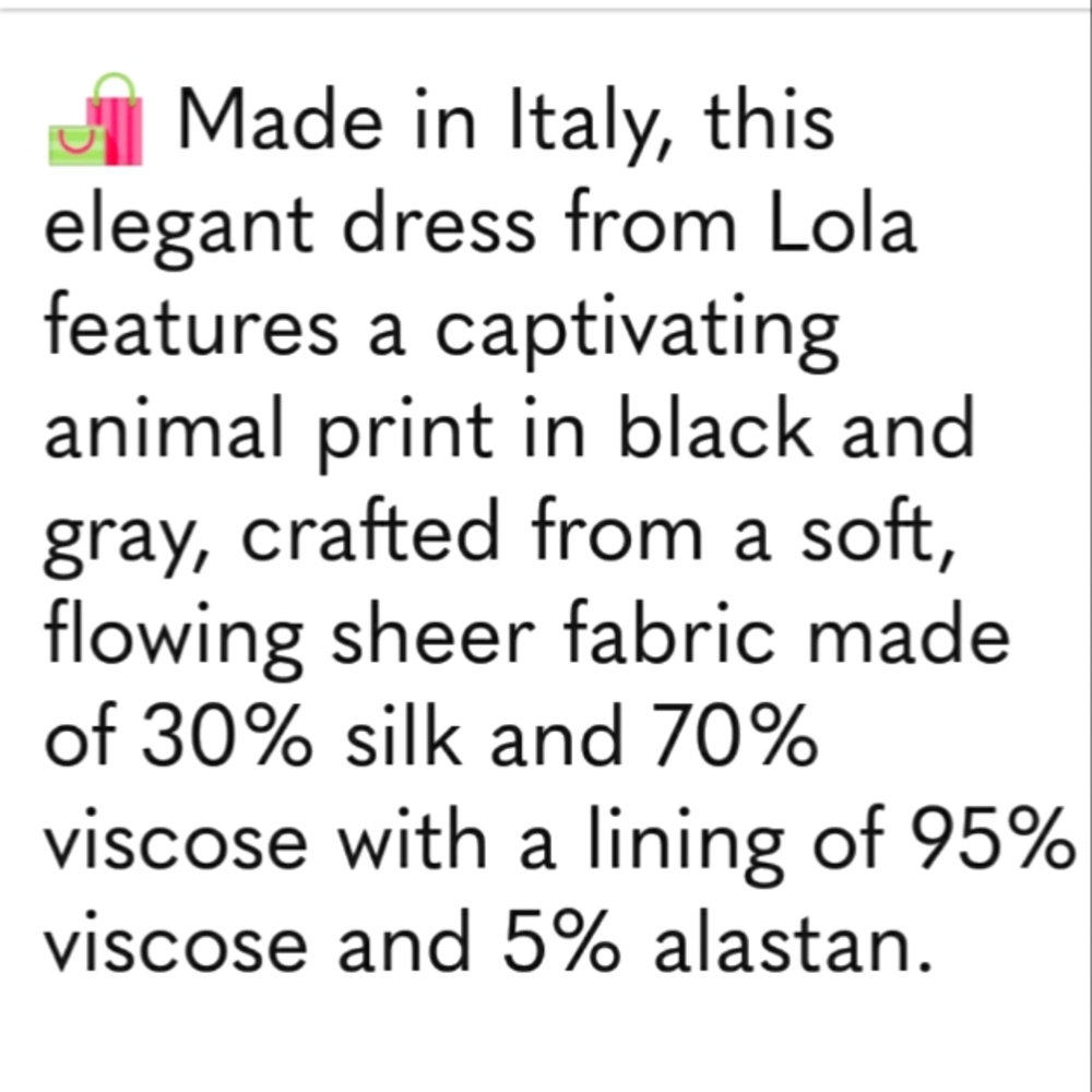Italian LOLA Dress Black And Grey - Picture 7 of 9